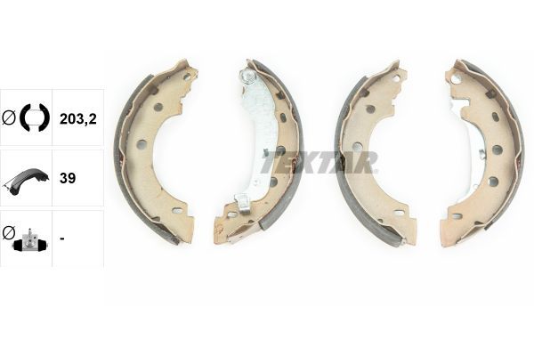 Stabdžių trinkelių komplektas TEXTAR 91052800