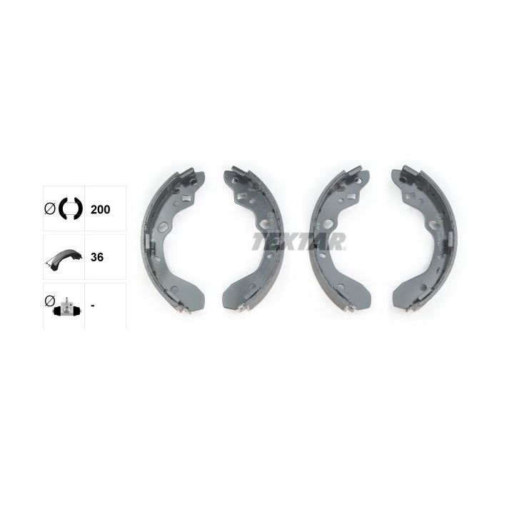Stabdžių trinkelių komplektas TEXTAR 91053200
