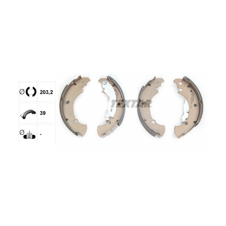 Stabdžių trinkelių komplektas TEXTAR 91053600