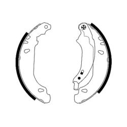 Stabdžių trinkelių komplektas TEXTAR 91053700