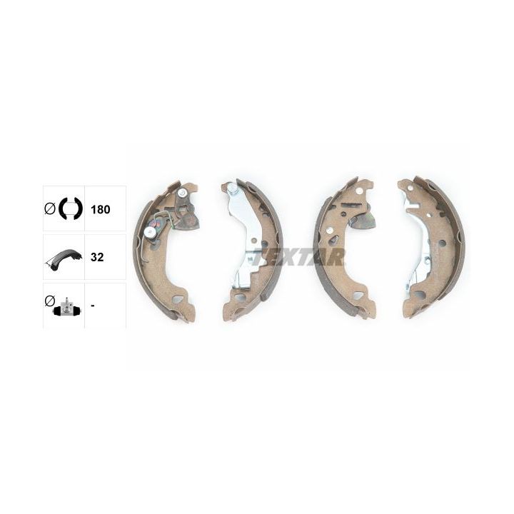 Stabdžių trinkelių komplektas TEXTAR 91054300