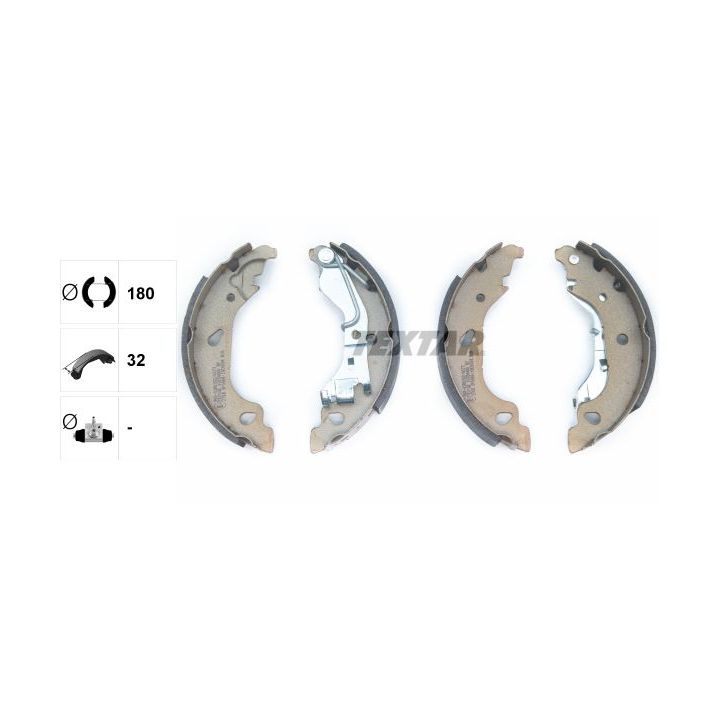 Stabdžių trinkelių komplektas TEXTAR 91054400