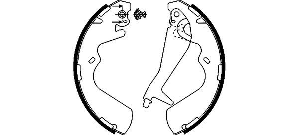 Stabdžių trinkelių komplektas TEXTAR 91055300