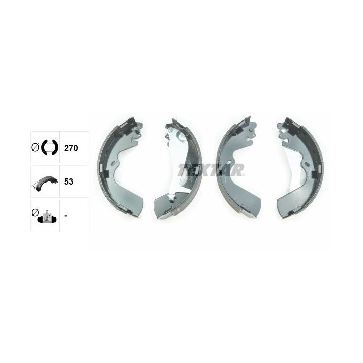 Stabdžių trinkelių komplektas TEXTAR 91055300