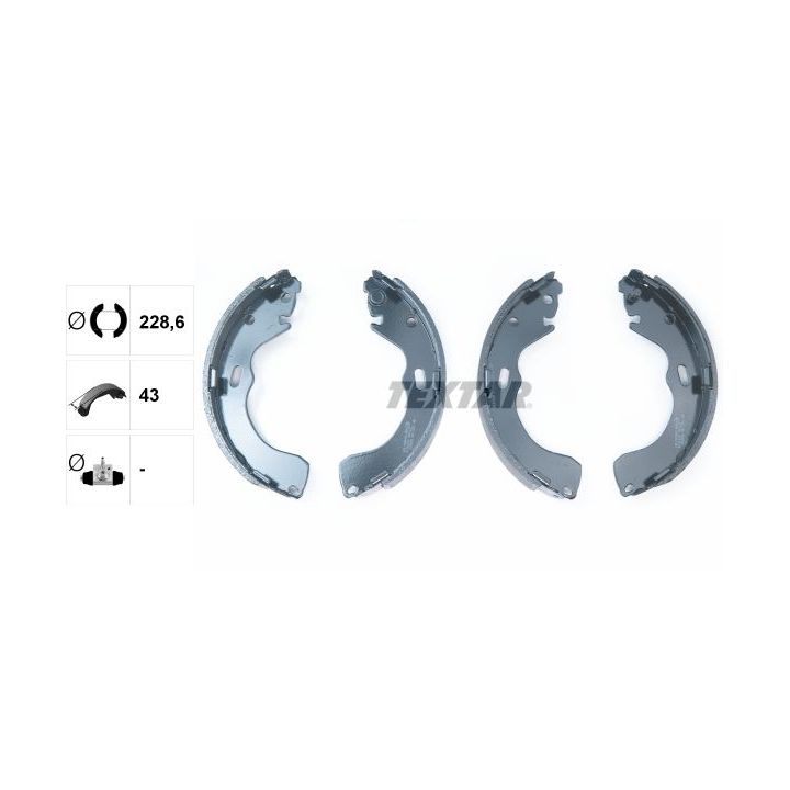 Stabdžių trinkelių komplektas TEXTAR 91055500