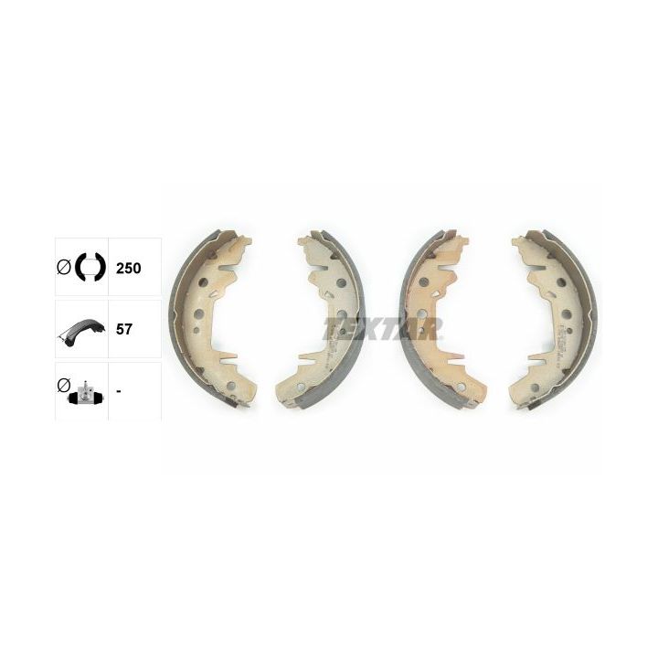 Stabdžių trinkelių komplektas TEXTAR 91056000