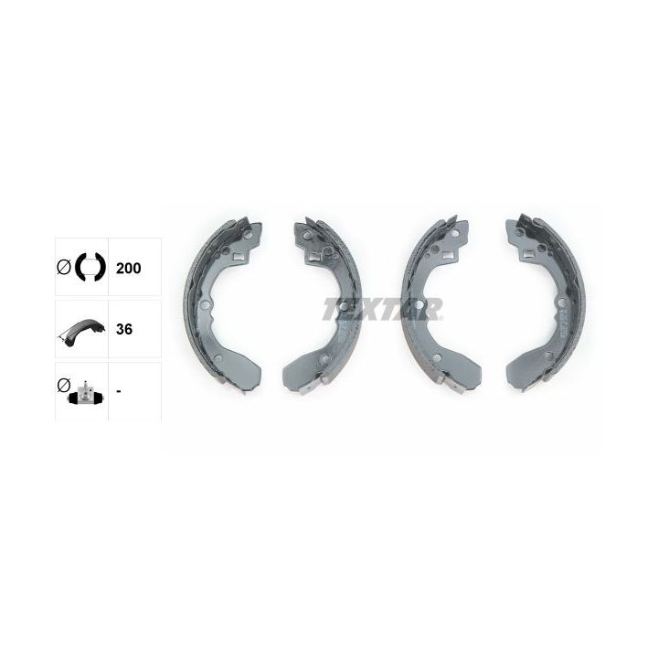 Stabdžių trinkelių komplektas TEXTAR 91056100