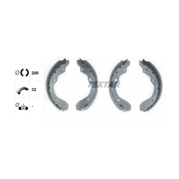 Stabdžių trinkelių komplektas TEXTAR 91056300