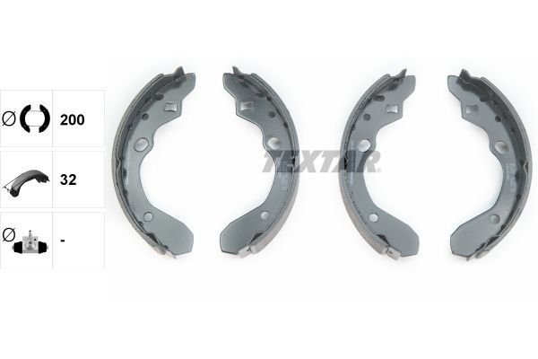 Stabdžių trinkelių komplektas TEXTAR 91056300