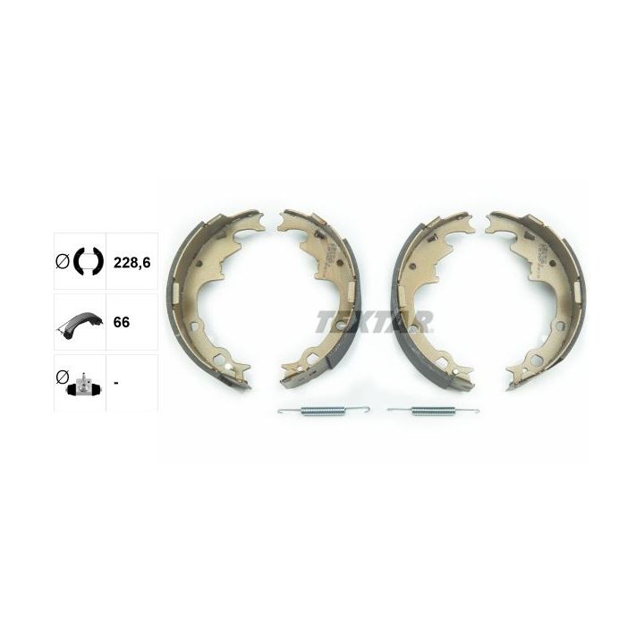 Stabdžių trinkelių komplektas TEXTAR 91056500