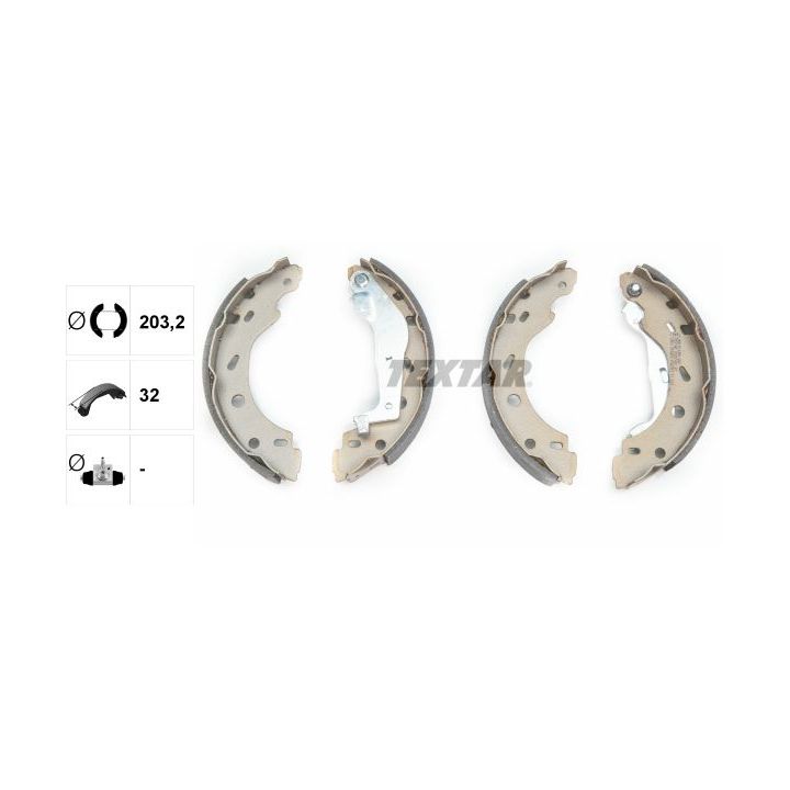 Stabdžių trinkelių komplektas TEXTAR 91057400