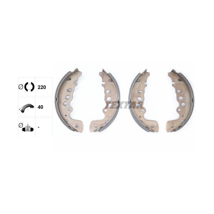 Stabdžių trinkelių komplektas TEXTAR 91057600