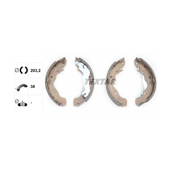 Stabdžių trinkelių komplektas TEXTAR 91059500