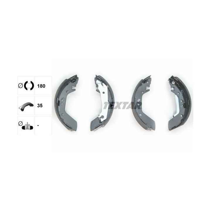 Stabdžių trinkelių komplektas TEXTAR 91059600