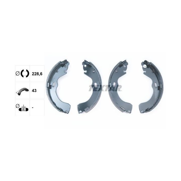 Stabdžių trinkelių komplektas TEXTAR 91060600