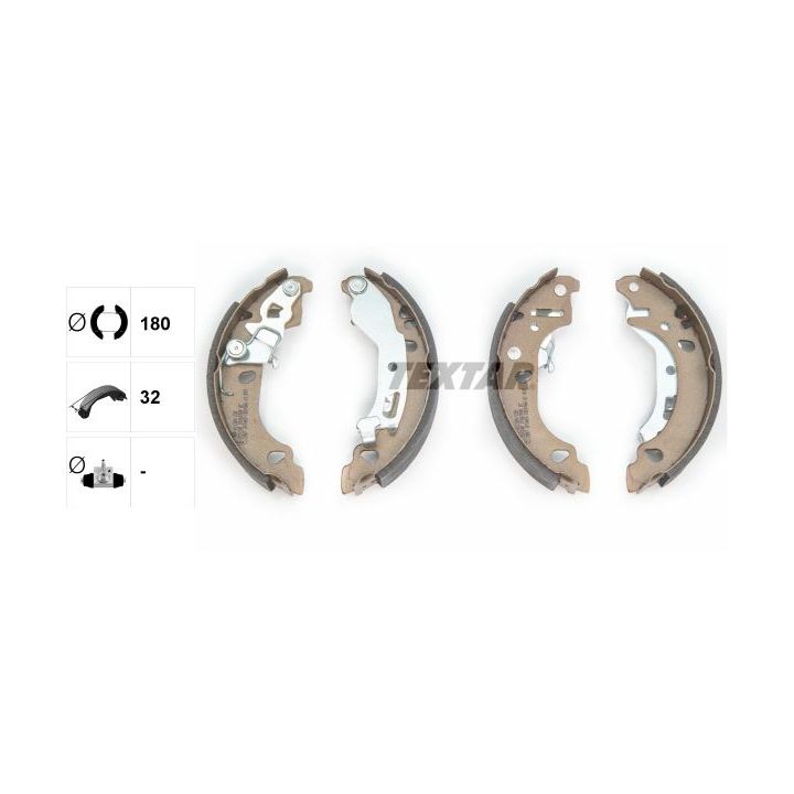 Stabdžių trinkelių komplektas TEXTAR 91061000