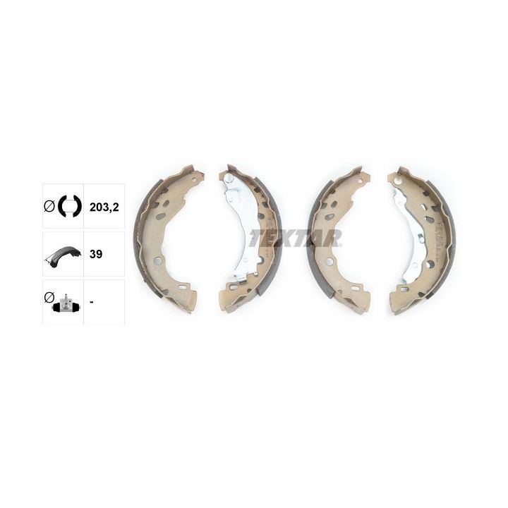 Stabdžių trinkelių komplektas TEXTAR 91061600