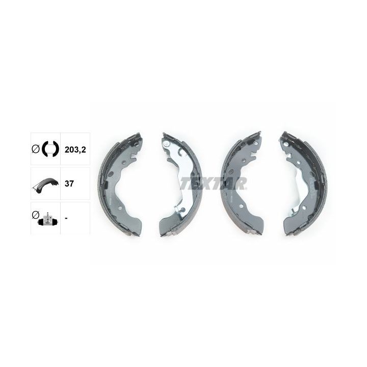 Stabdžių trinkelių komplektas TEXTAR 91061700