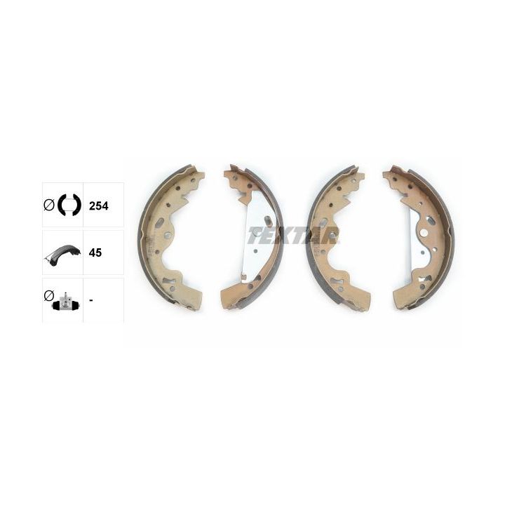 Stabdžių trinkelių komplektas TEXTAR 91063600