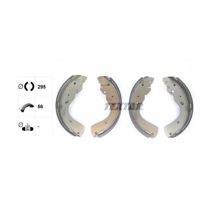 Stabdžių trinkelių komplektas TEXTAR 91063700