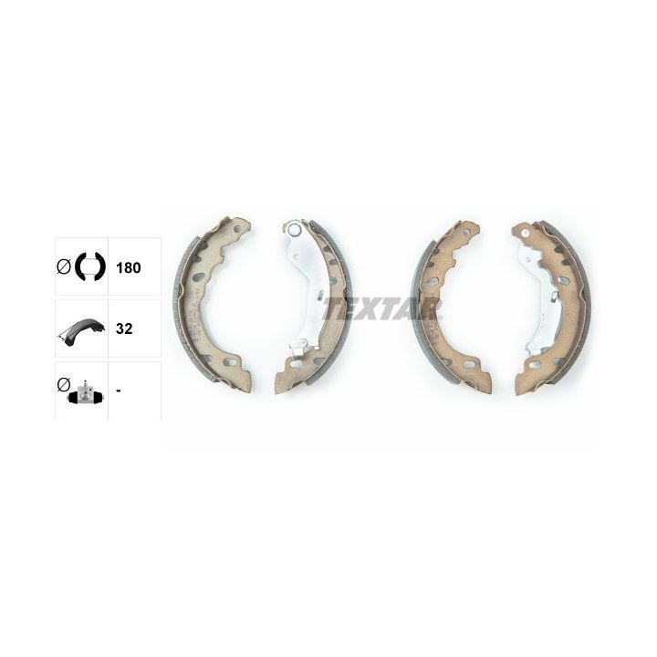 Stabdžių trinkelių komplektas TEXTAR 91064600