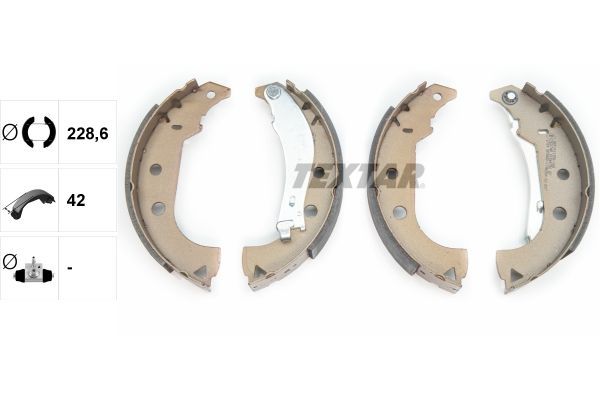 Stabdžių trinkelių komplektas TEXTAR 91064700