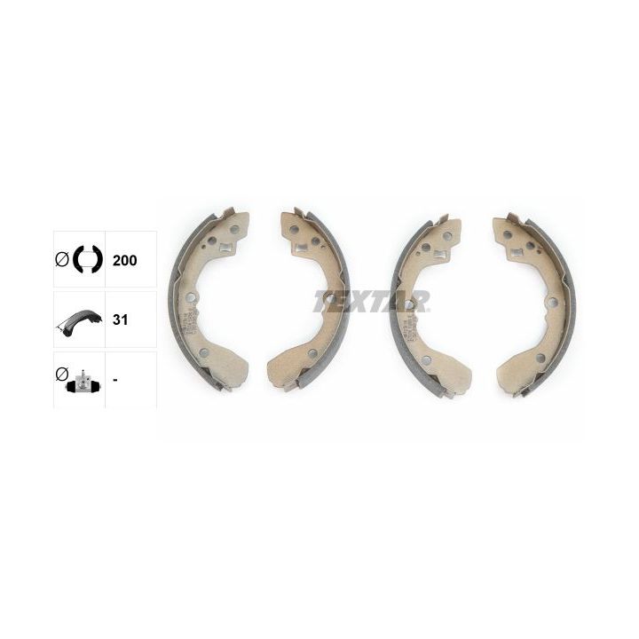 Stabdžių trinkelių komplektas TEXTAR 91065000