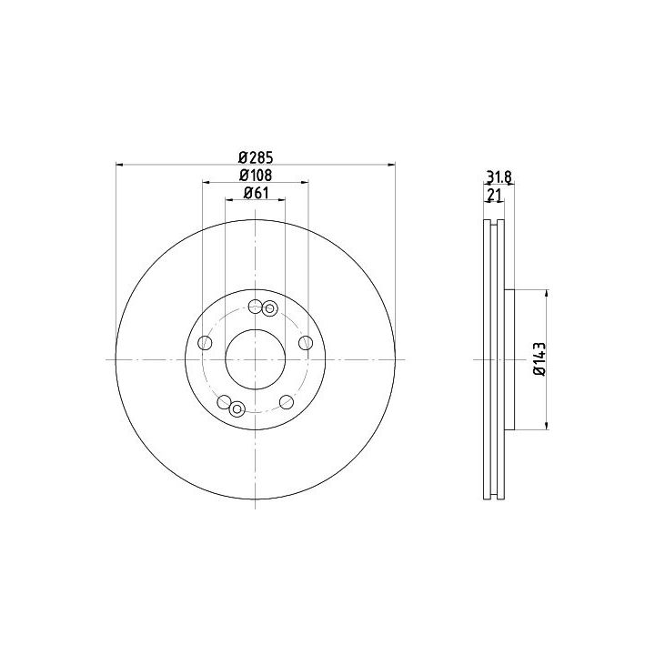Stabdžių diskas TEXTAR 92068600