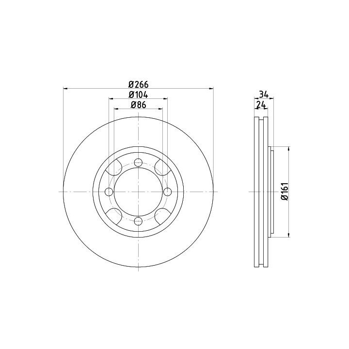 Stabdžių diskas TEXTAR 92094800