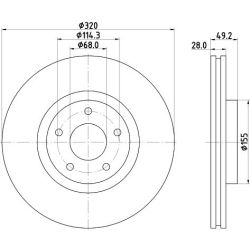 Stabdžių diskas TEXTAR 92321603