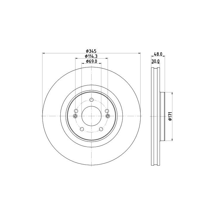 Stabdžių diskas TEXTAR 92341603