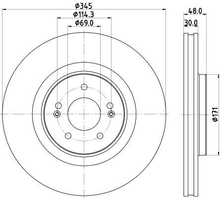 Stabdžių diskas TEXTAR 92341603