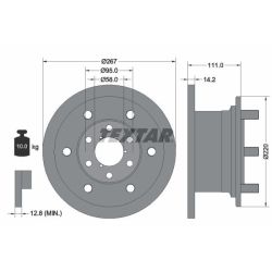 Stabdžių diskas TEXTAR 93019400