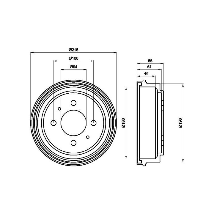 Stabdžių būgnas TEXTAR 94025900