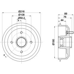 Stabdžių būgnas TEXTAR 94042700