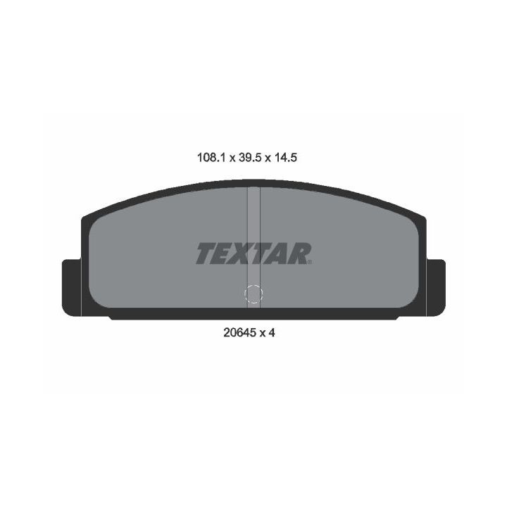 Stabdžių trinkelių rinkinys, diskinis stabdys TEXTAR 2064501