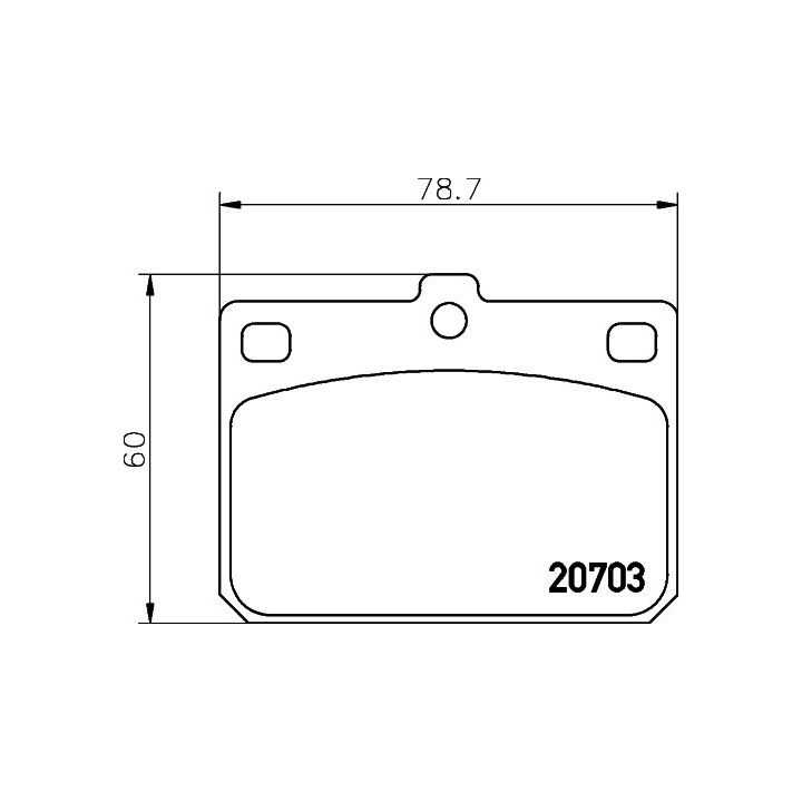 Stabdžių trinkelių rinkinys, diskinis stabdys TEXTAR 2070302