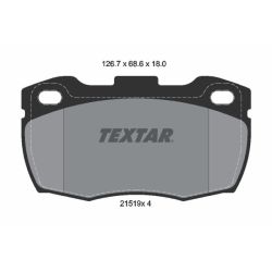 Stabdžių trinkelių rinkinys, diskinis stabdys TEXTAR 2151901