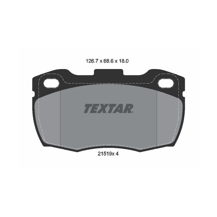 Stabdžių trinkelių rinkinys, diskinis stabdys TEXTAR 2151901