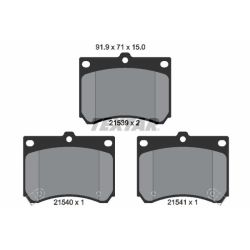Stabdžių trinkelių rinkinys, diskinis stabdys TEXTAR 2153901