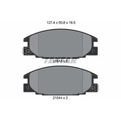 Stabdžių trinkelių rinkinys, diskinis stabdys TEXTAR 2154302