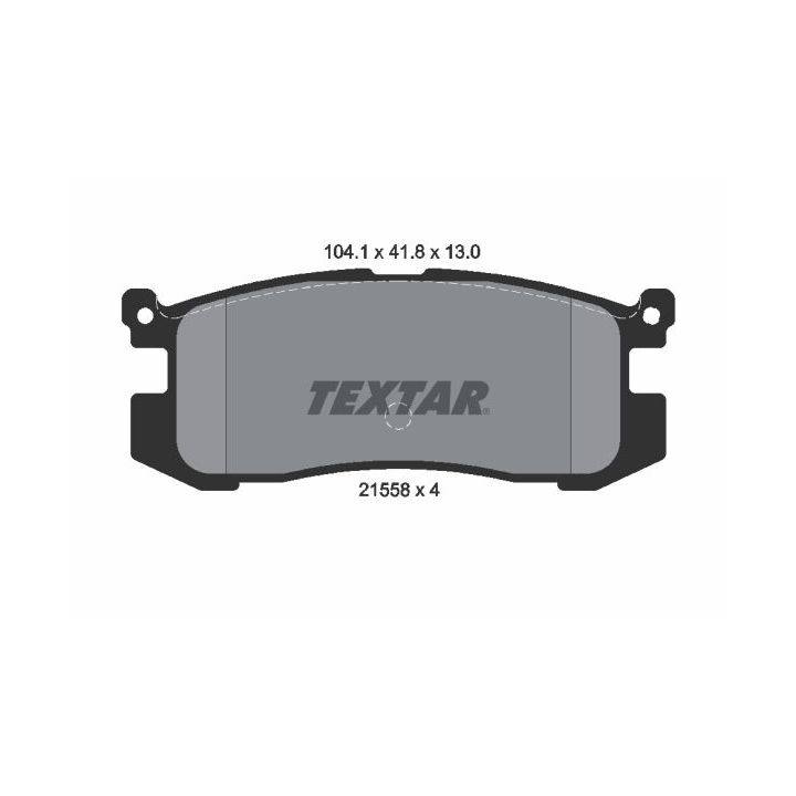 Stabdžių trinkelių rinkinys, diskinis stabdys TEXTAR 2155801