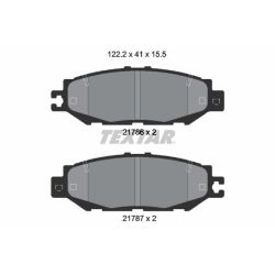 Stabdžių trinkelių rinkinys, diskinis stabdys TEXTAR 2178601