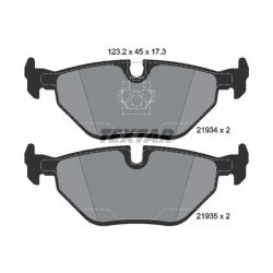 Stabdžių trinkelių rinkinys, diskinis stabdys TEXTAR 2193481