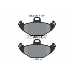 Stabdžių trinkelių rinkinys, diskinis stabdys TEXTAR 2196502