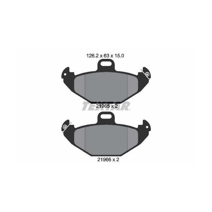 Stabdžių trinkelių rinkinys, diskinis stabdys TEXTAR 2196502