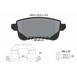 Stabdžių trinkelių rinkinys, diskinis stabdys TEXTAR 2210301