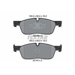 Stabdžių trinkelių rinkinys, diskinis stabdys TEXTAR 2214601