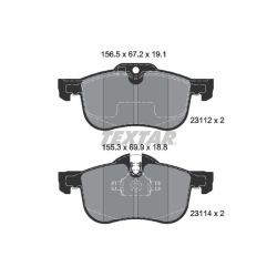 Stabdžių trinkelių rinkinys, diskinis stabdys TEXTAR 2311203