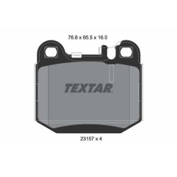 Stabdžių trinkelių rinkinys, diskinis stabdys TEXTAR 2315702